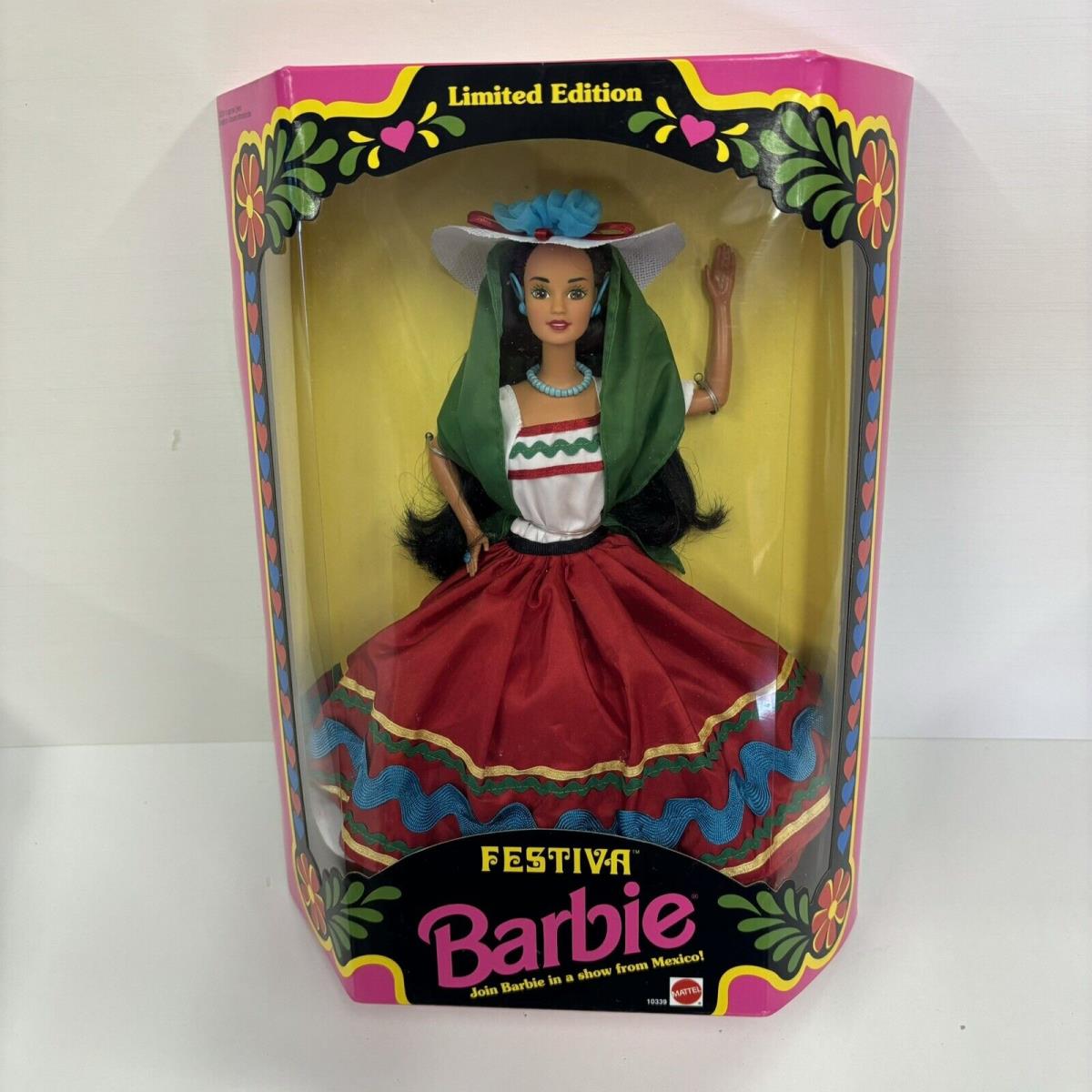 1993 Mattel Festiva Barbie In A Show From Mexico Limited Edition 10339 Nrfb