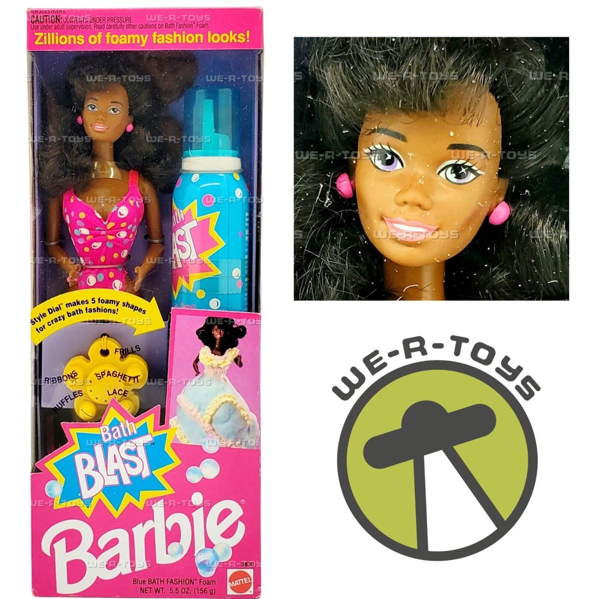 Barbie Bath Blast African American Doll 1992 Mattel 3830