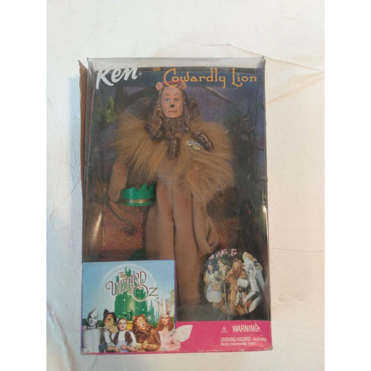 Barbie 1999 The Wizard of Oz Ken Box Wear Cowardly Lion Barbie Doll 25814