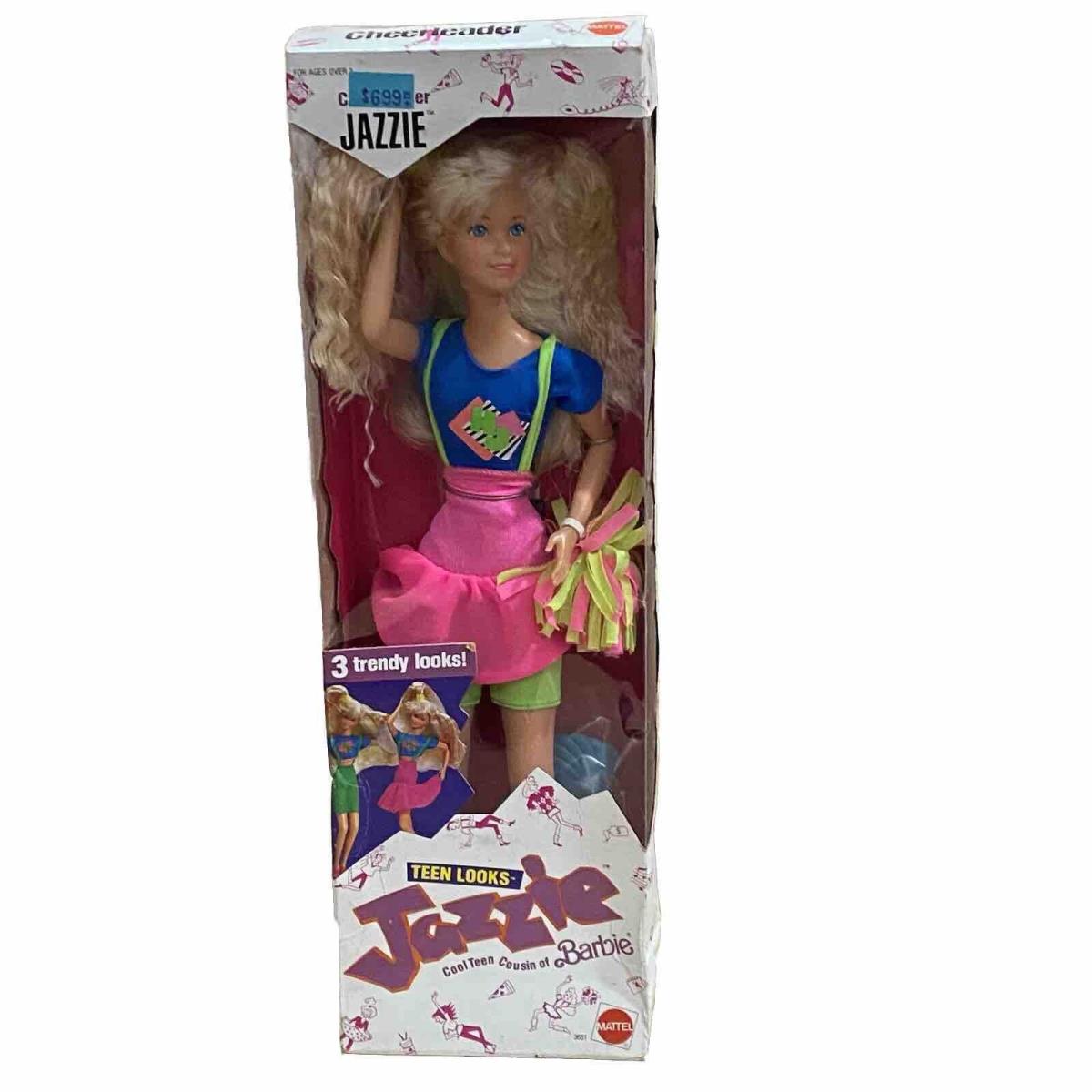 1988 Teen Looks Jazzie Cheerleader Cousin Of Barbie Mattel 3631