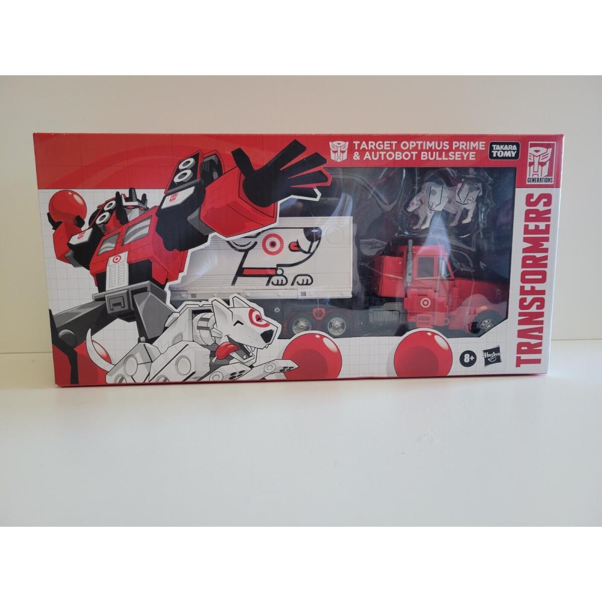 Transformers Target Optimus Prime Trailer Bullseye Dog 2-Pack Exclusive