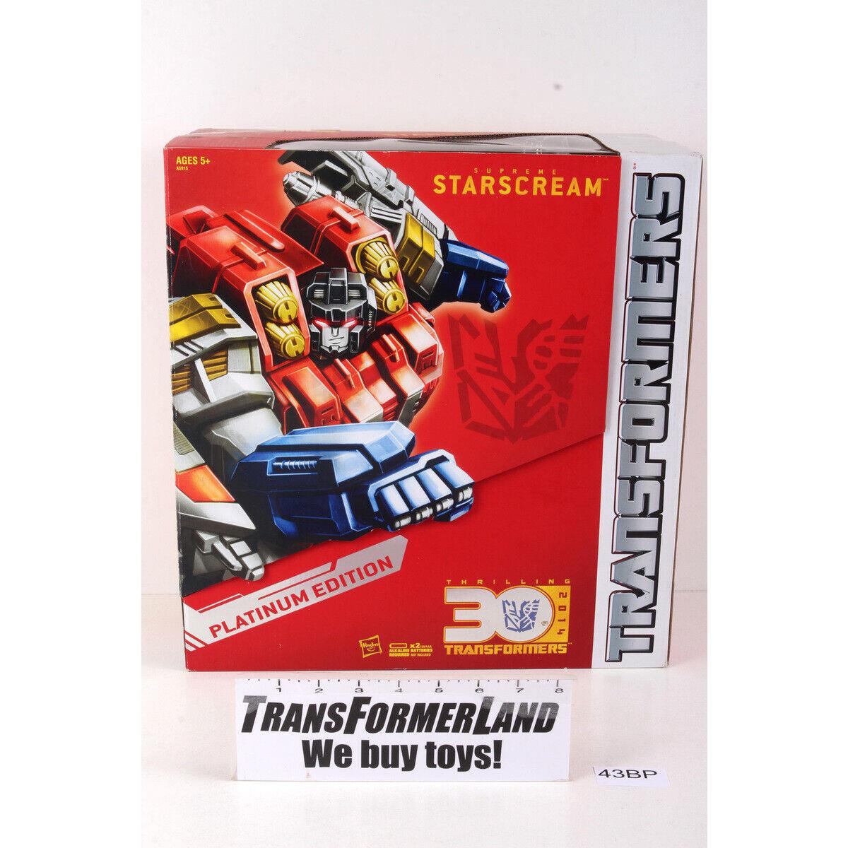 Supreme Starscream Tru Misb Mosc Supreme Platinum Edition Transformers