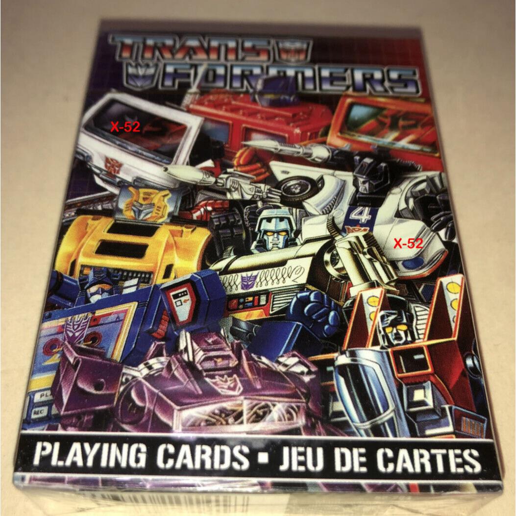 Transformers Playing Card Set Hasbro Retro g1 Art Cards Optimus Prime Megatron