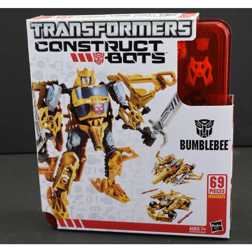 Transformers Construct Bots Bumblebee Triple Changers Tray 69 Pieces Hasbro