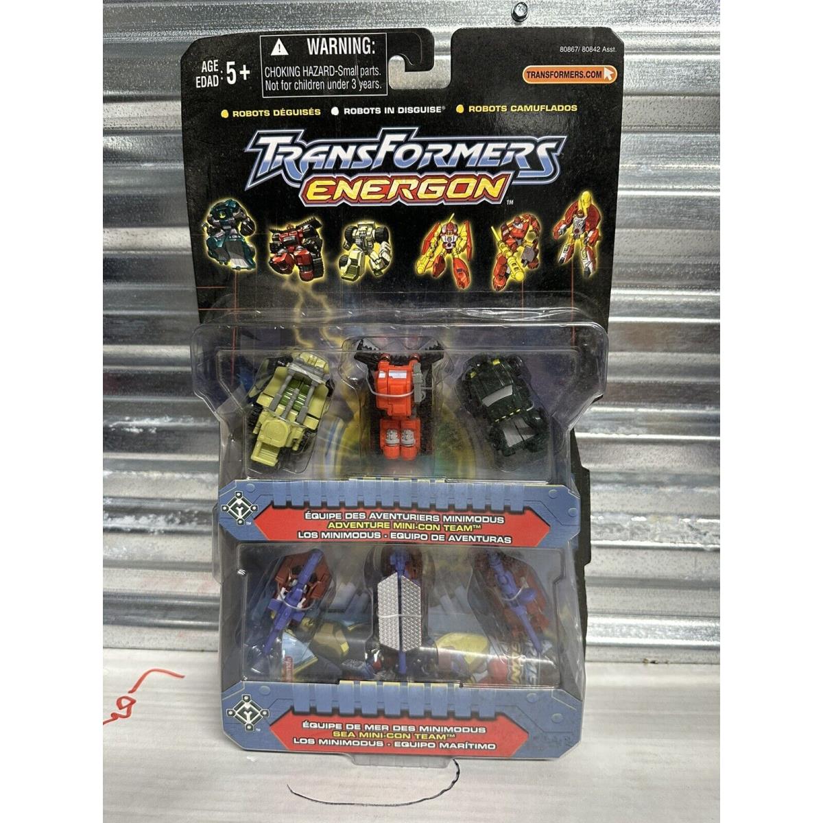 Transformers Energon Adventure Sea Mini-con Team Set 2003. Mosc