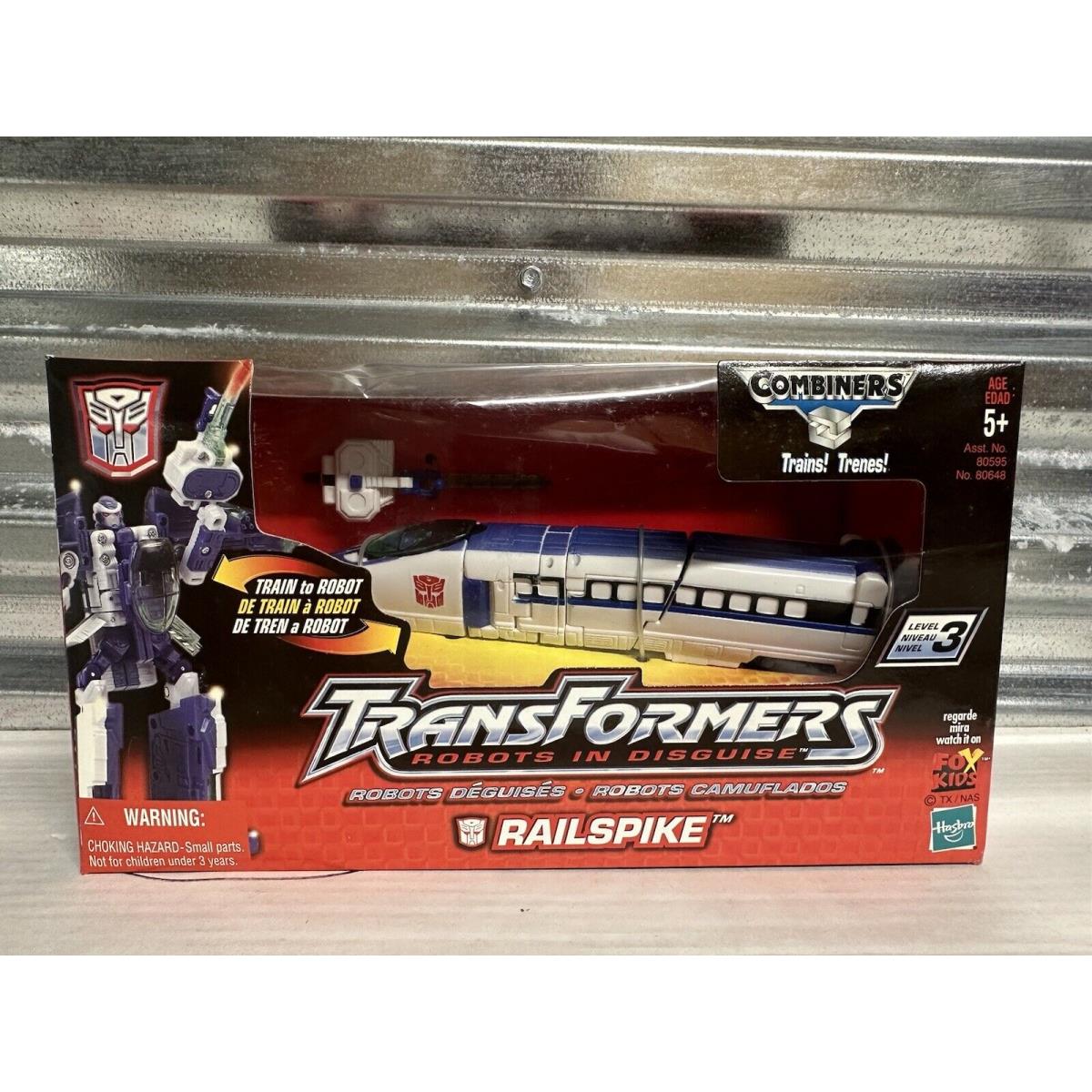 Transformers Robots in Disguise Rid Railspike 2001 Misb Train Rail Racer