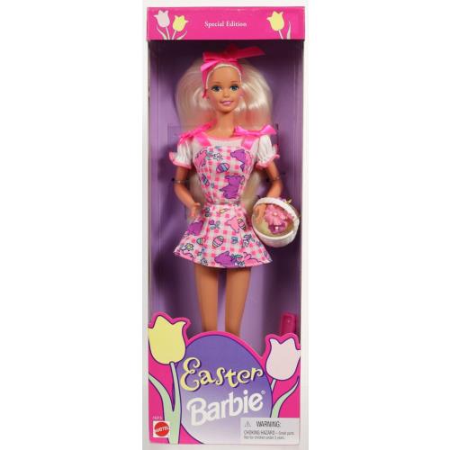 Easter Barbie Doll Special Edition 16315 Never Removed From Box 1996 Mattel