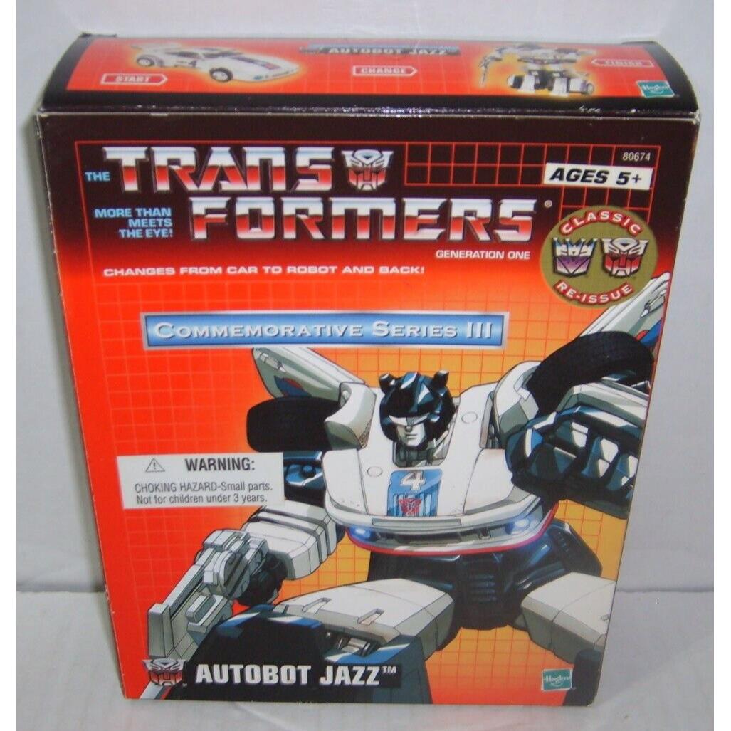 Hasbro Transformers Tru Commemorative Series Iii Jazz G1 Reissue Figure Misb