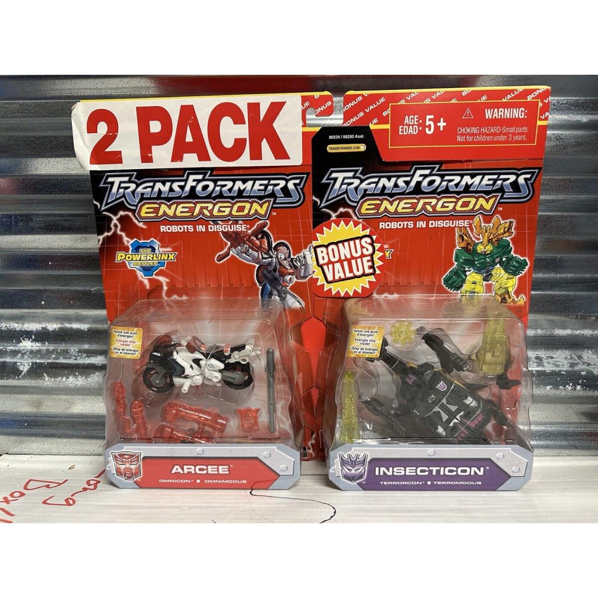 Transformers Energon Arcee Insecticon Bonus Pack 2 Pack Walmart Exclusive Moc