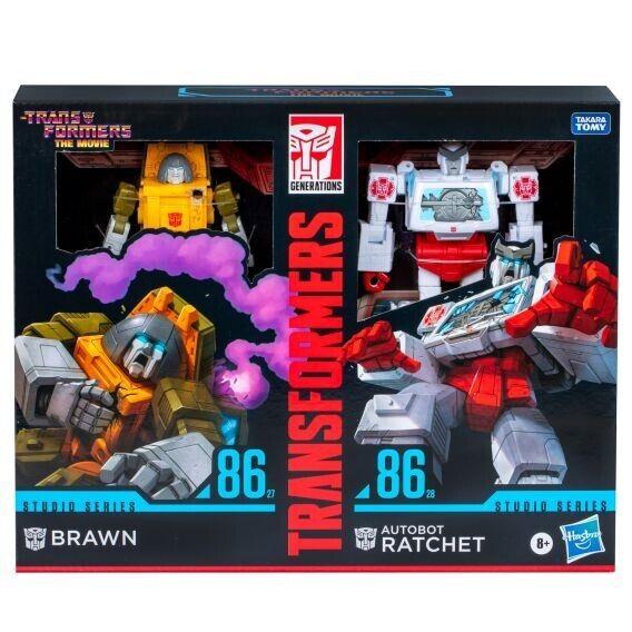 Transformers Studio Series 86 Movie Deluxe Brawn Ratchet 2 Pack Figure IN Stock