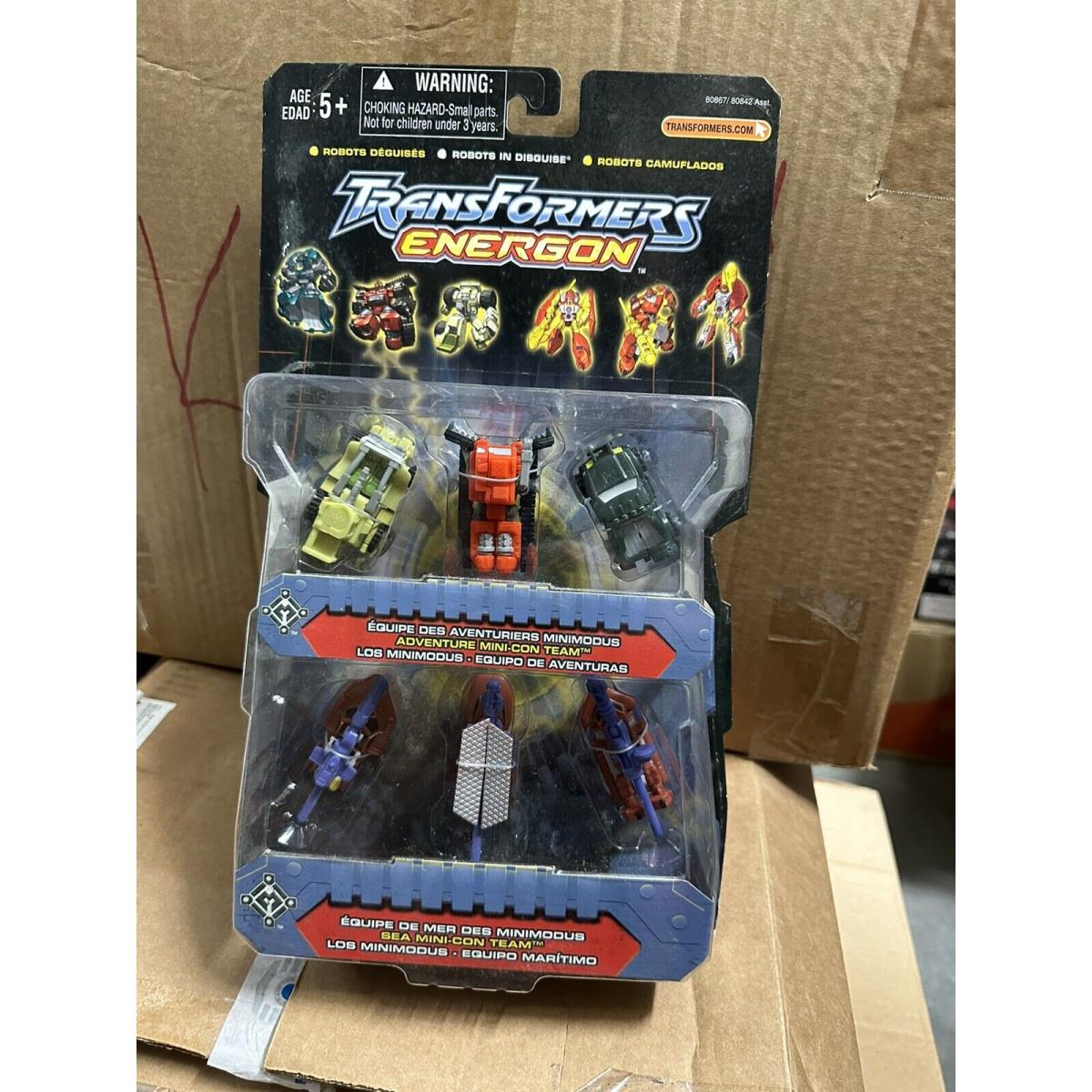 Transformers Energon Adventure Sea Mini-con Team Set 2003. Mosc