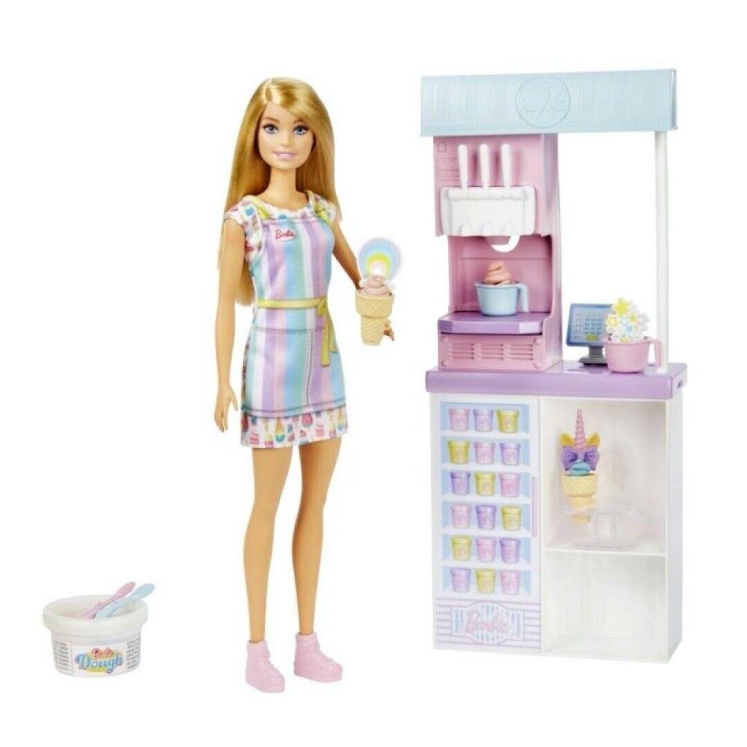 Mattel Barbie Ice Cream Shop Playset HCN46