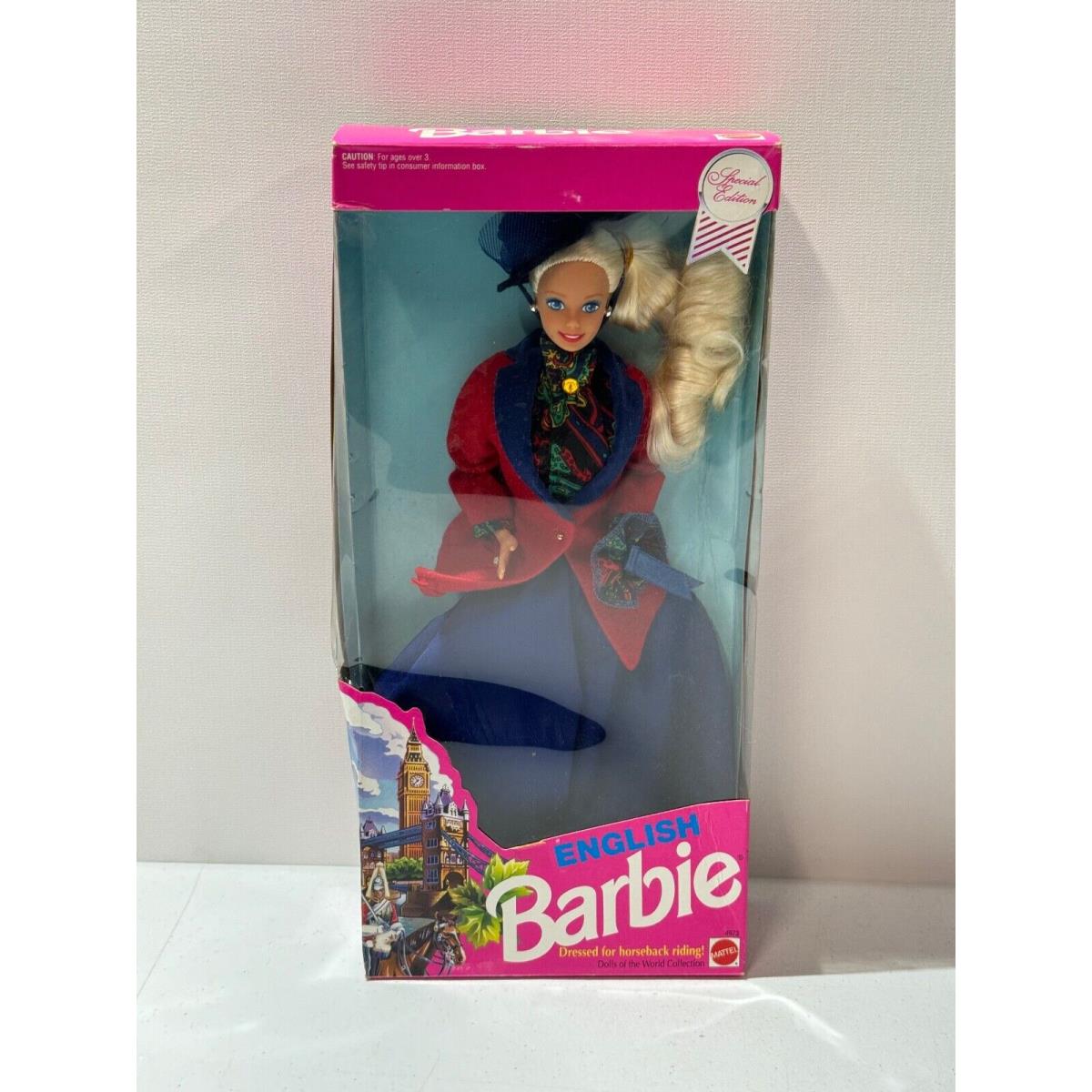 Vintage Mattel English Barbie Dolls Of The World Collection Special Edition 1991