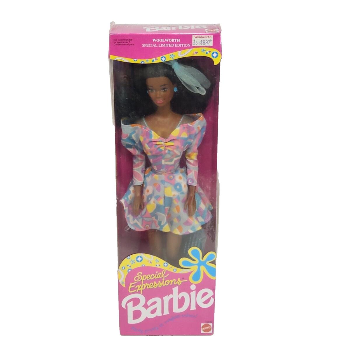 Vintage 1992 Mattel Black Special Expressions Barbie Doll 10049