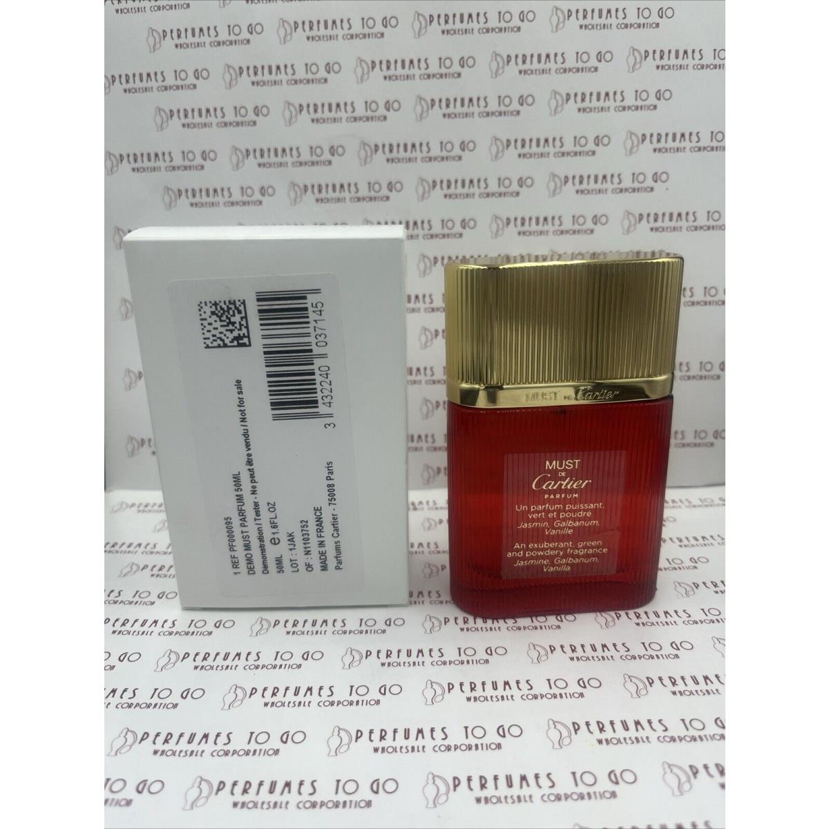 Must De Cartier By Cartier Parfum Spray 1.6 oz/50 ml Spray