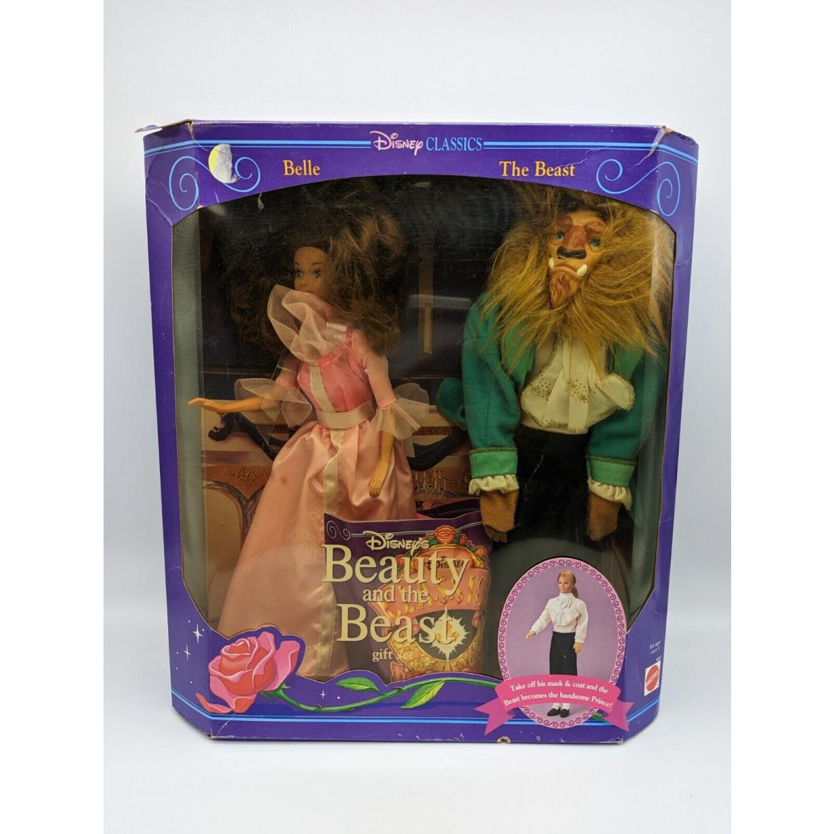 Barbie 1992 Disney Beauty and The Beast Mattel 1622 Worn Box