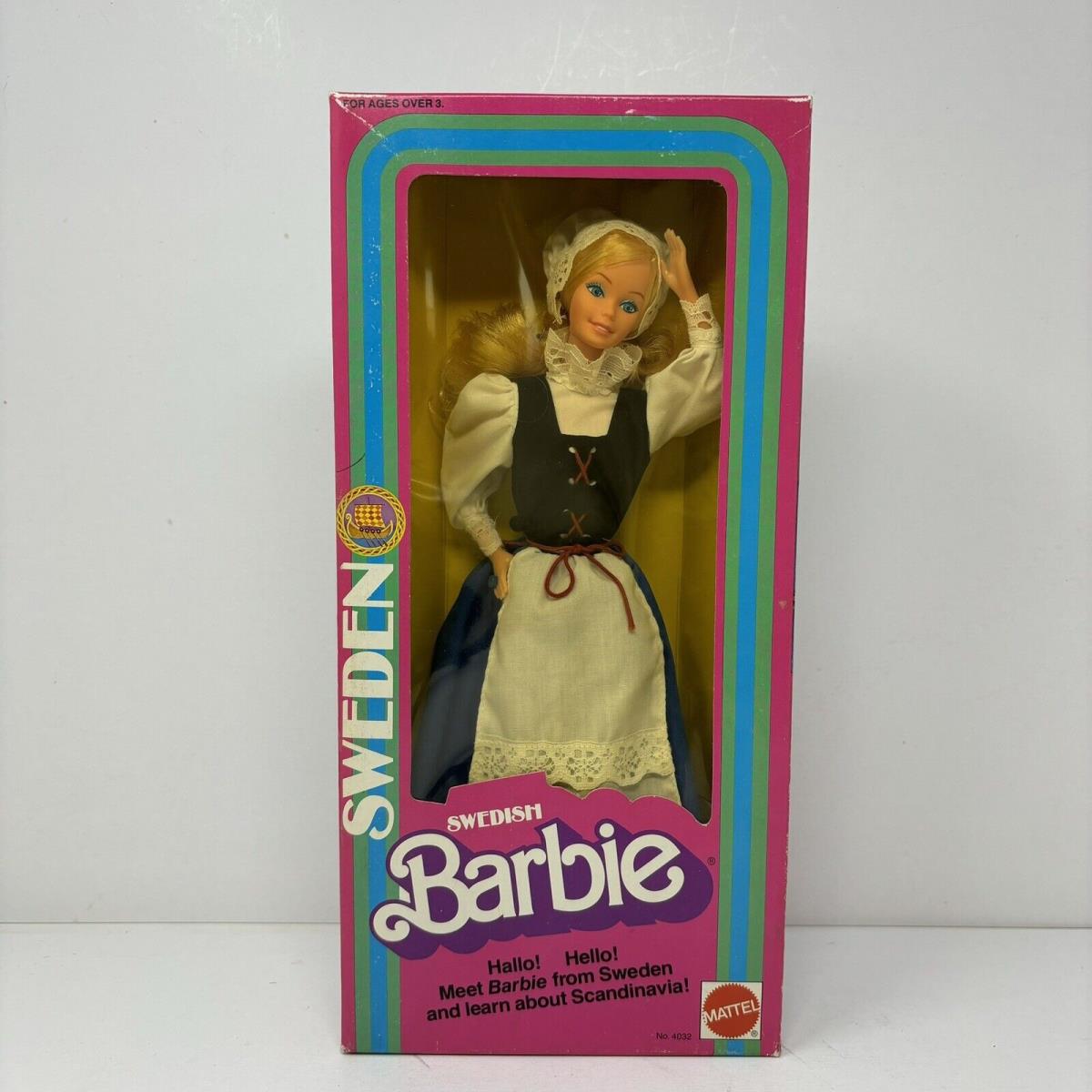 Mattel Swedish Barbie Doll 1982 Dolls of The World Sweden Viking