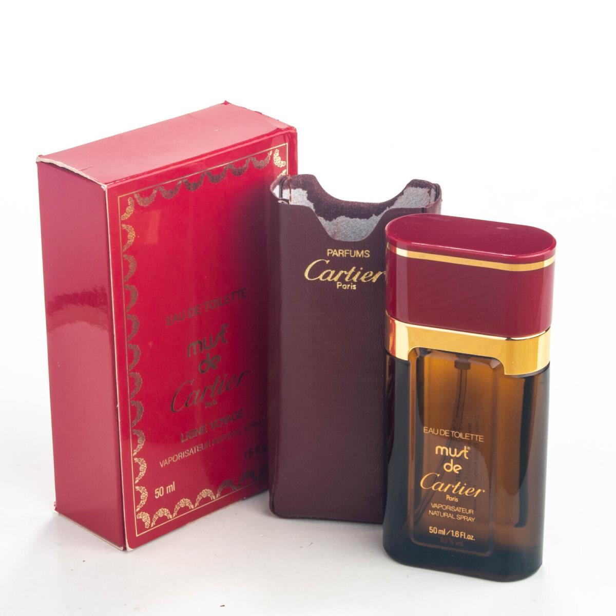 Must de Cartier Eau de Toilette Ligne Voyage Edt 1.6OZ 50ml Vintage 80s