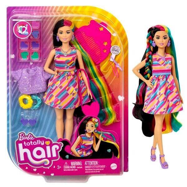 Barbie Totally Hair Fashion Doll - Heart Themed Model