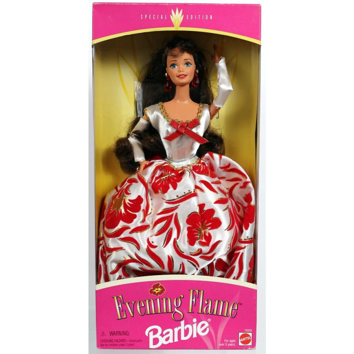 Evening Flame Barbie Doll Special Edition 15533 Nrfb 1995 Mattel Inc