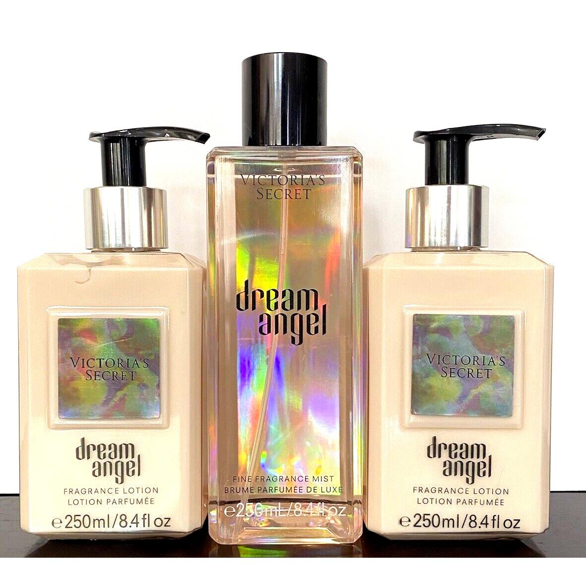 Victoria`s Secret Lot OF 3 Dream Angel Fragrance Body Lotions Body Mist