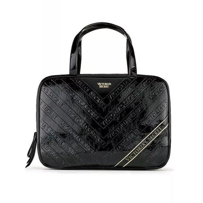 Victoria`s Secret Logo Stripe Jetsetter Travel Case