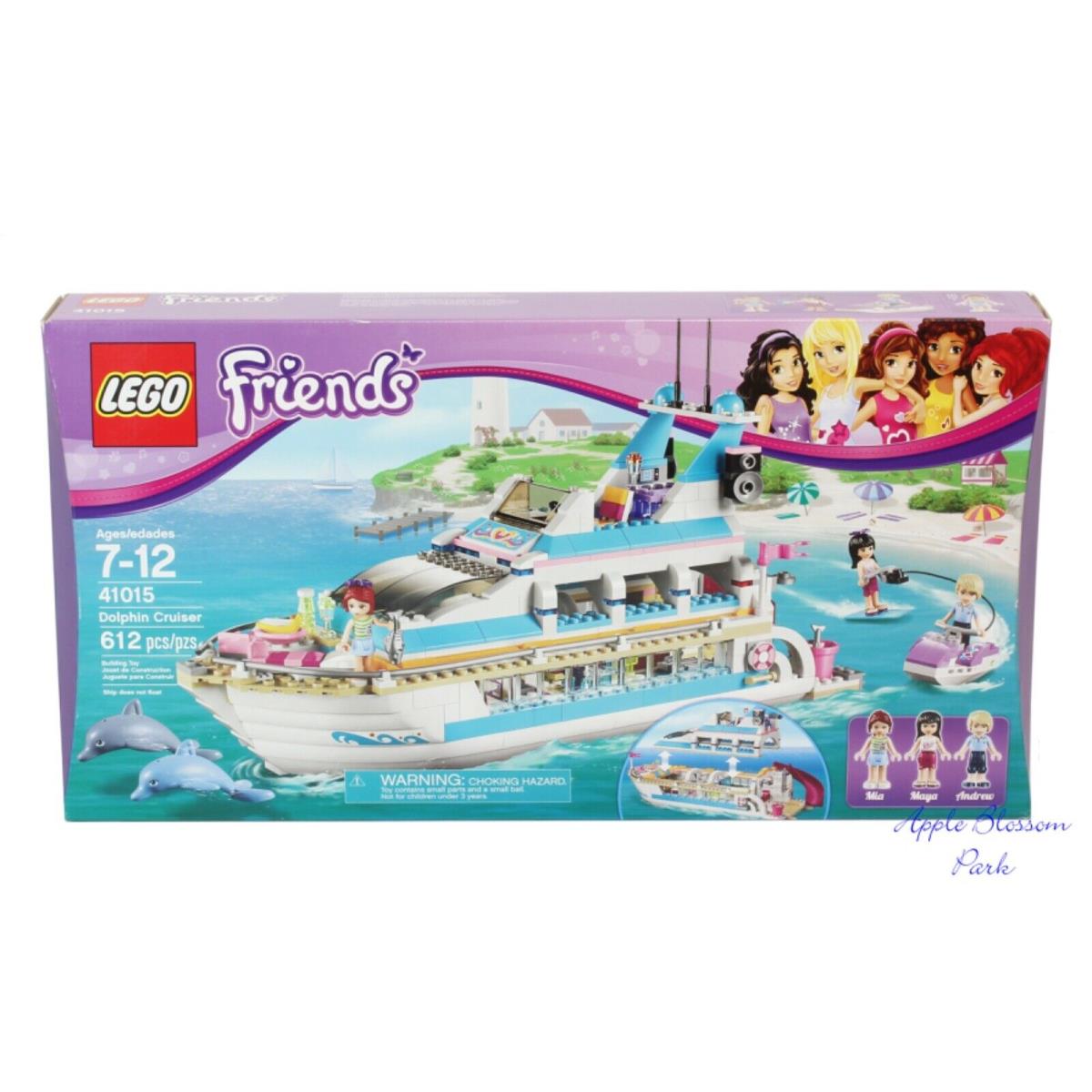 Lego Friends Set 41015 Dolphin Cruiser -mia Maya Andrew Figs