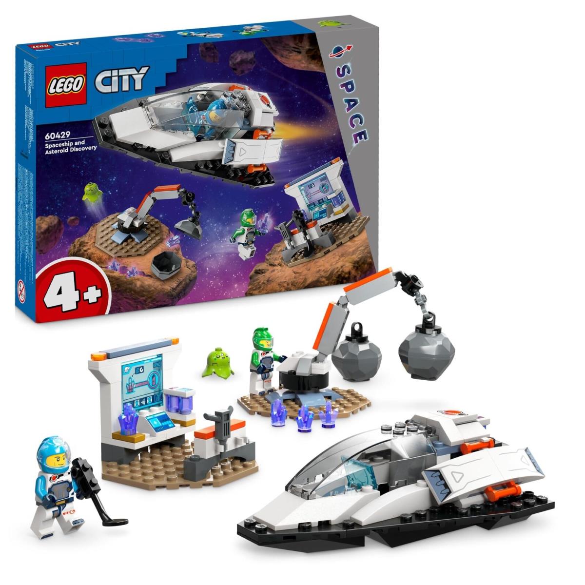 Lego City Spaceship and Asteroid Discovery Set Space Station Toy For 4 Plus Yea