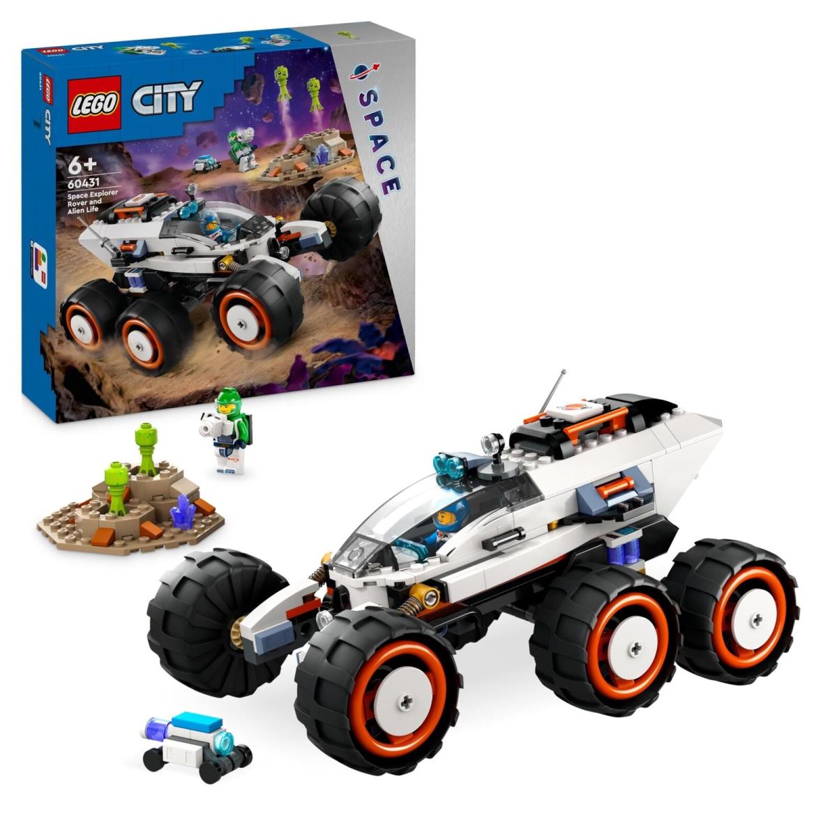 Lego City Space Explorer Rover and Alien Life Building Toys Set For 6 Plus Year