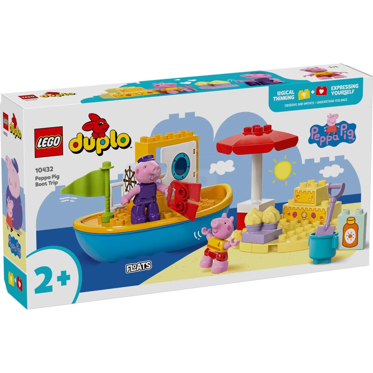 Lego Duplo Peppa Pig Boat Trip 10432 Building Toy Set 2 Peppa Pig Figure Include