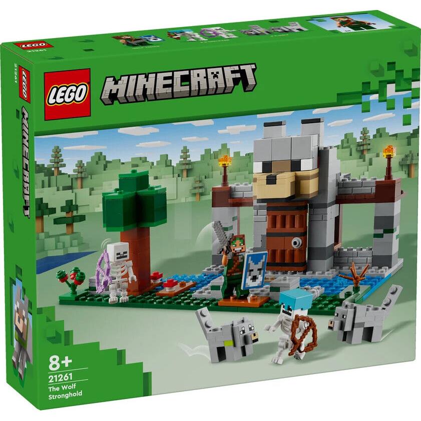 Lego Minecraft The Wolf Stronghold 21261 Building Toy Set Gift