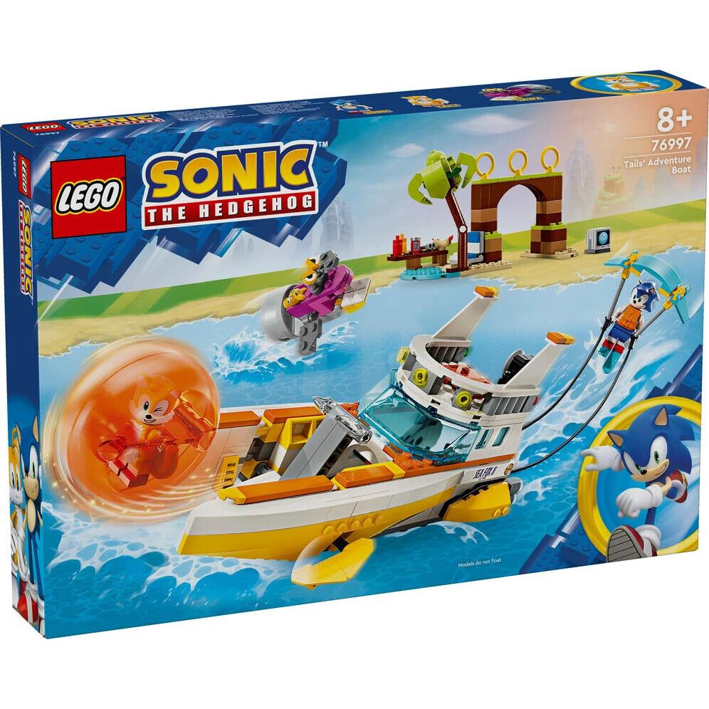 Lego Sonic The Hedgehog: Tails Adventure Boat 76997 Building Toy Set Gift