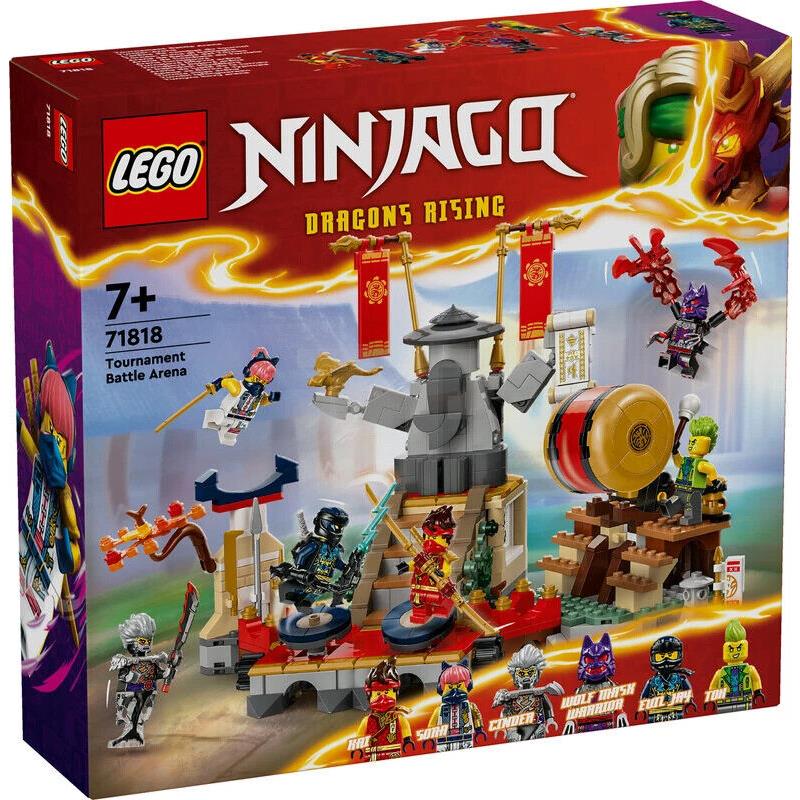 Lego Ninjago Tournament Battle Arena 71818 Building Toy Set 6 Minifigures