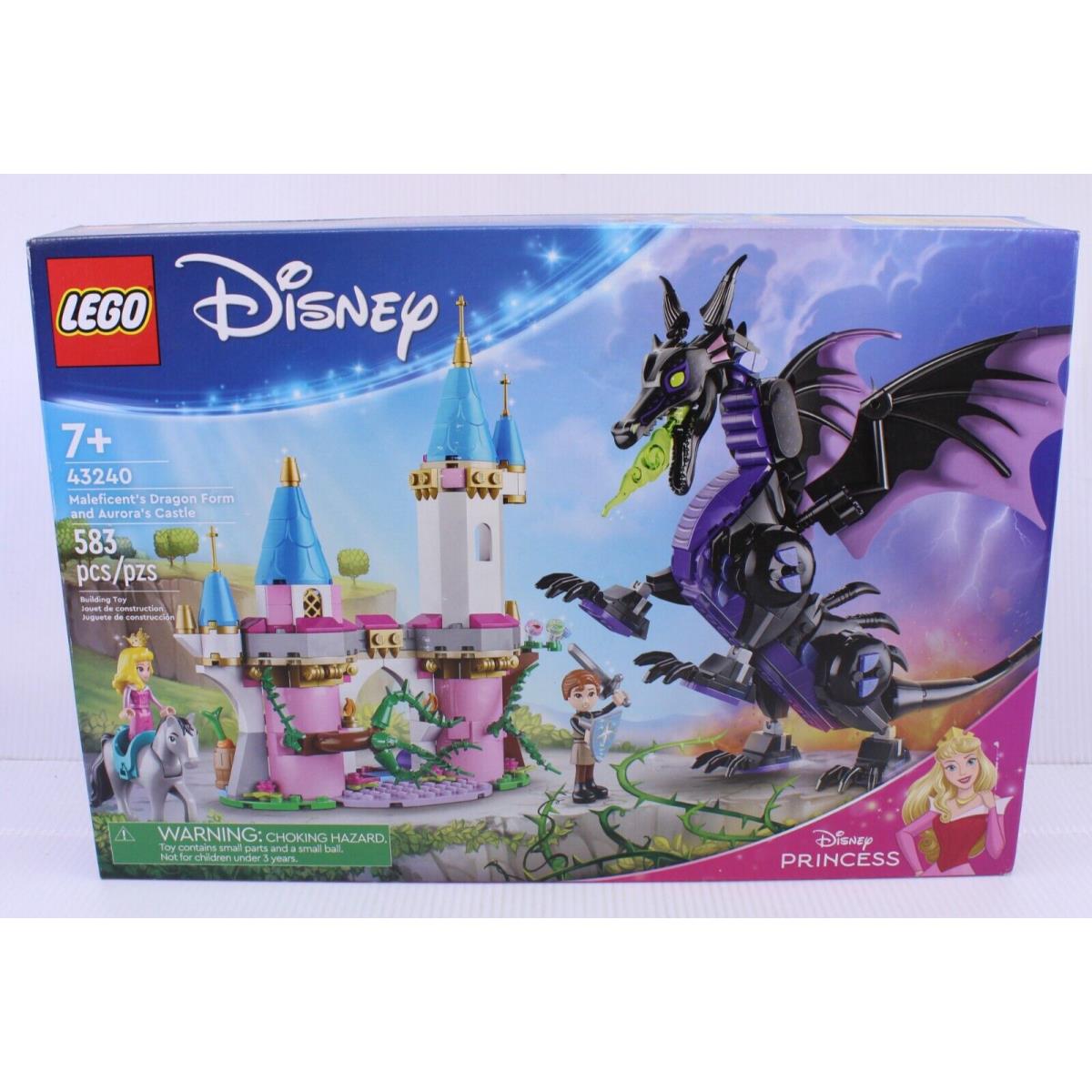 A2 Lego Disney Maleficent`s Dragon Form Aurora`s Castle Set 43240