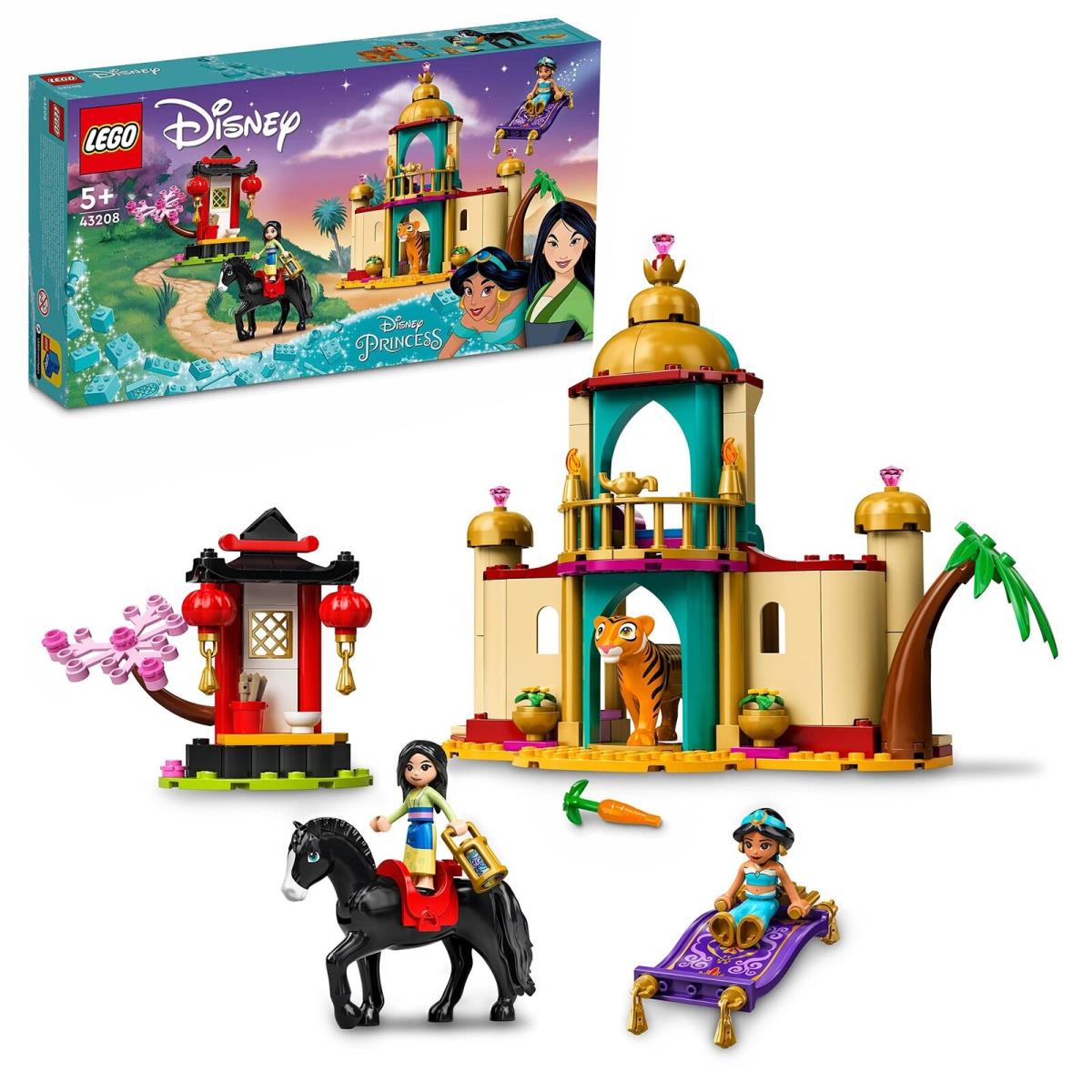 Lego Disney Jasmine and Mulan s Adventure 43208 Building Kit A Fun Princess Con