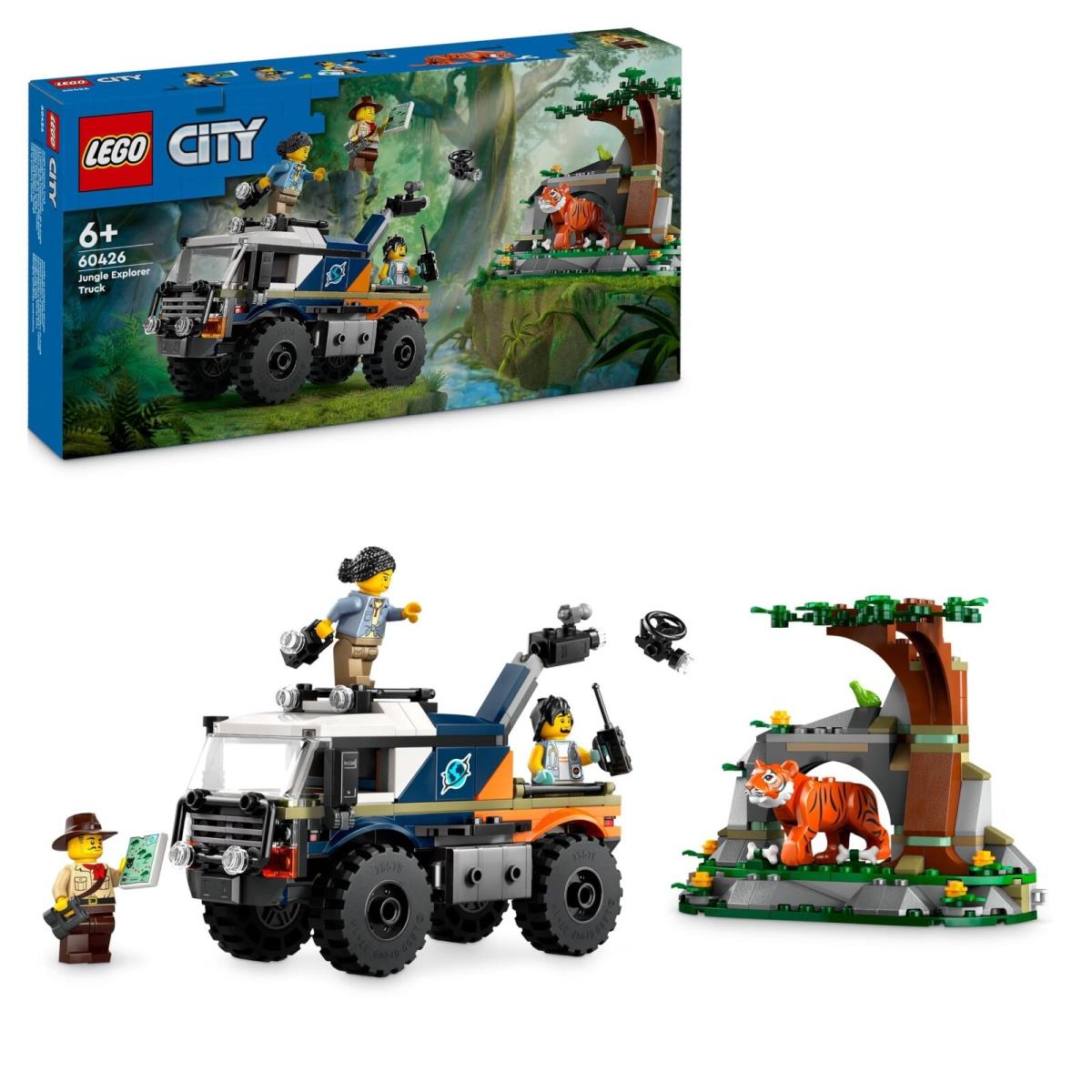 Lego City Jungle Explorer Off-road Truck Toy Building Set For 6 Plus Year Old Bo