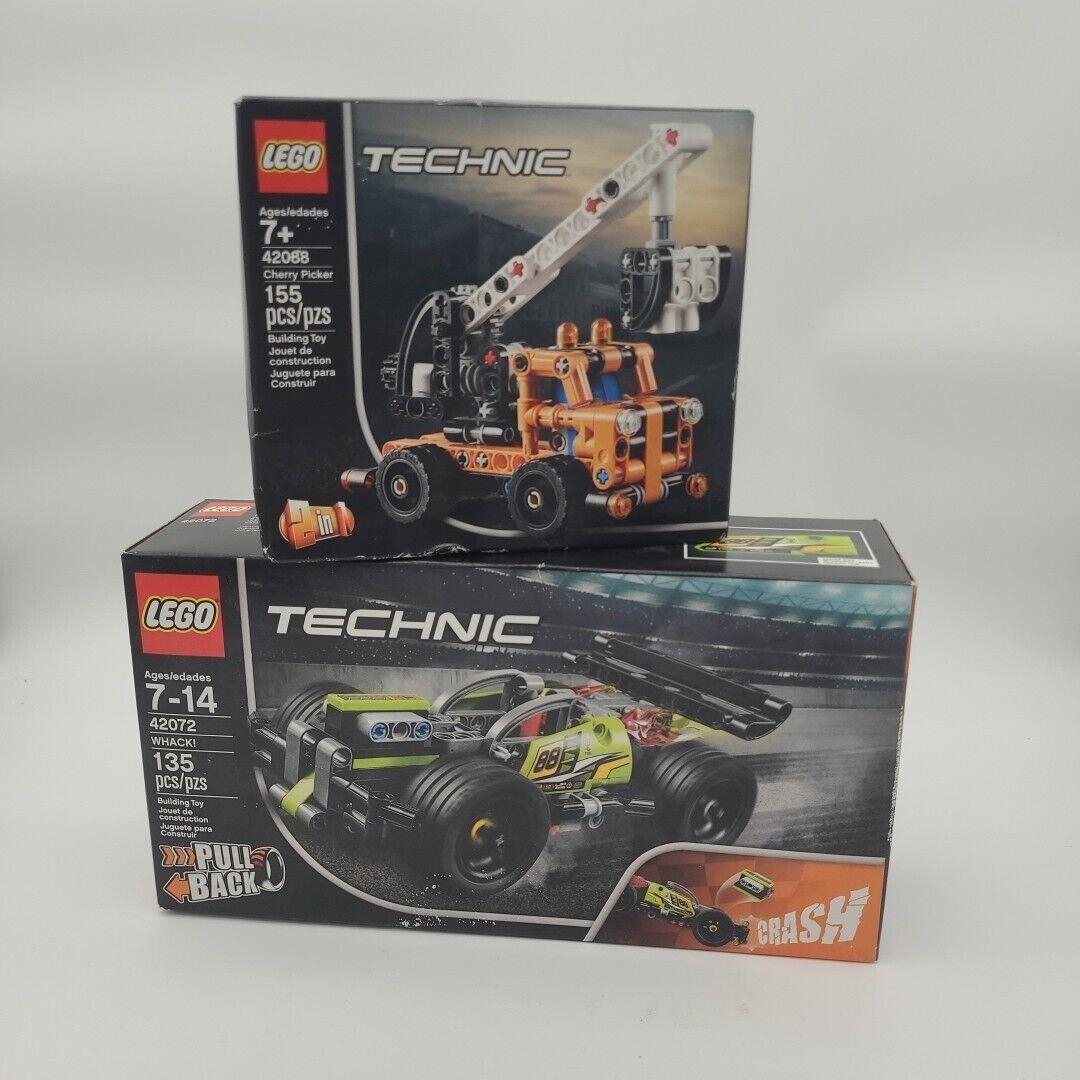 Lego Technic Model Race Whack 42072 42088 2 Pack Lot Rough Box