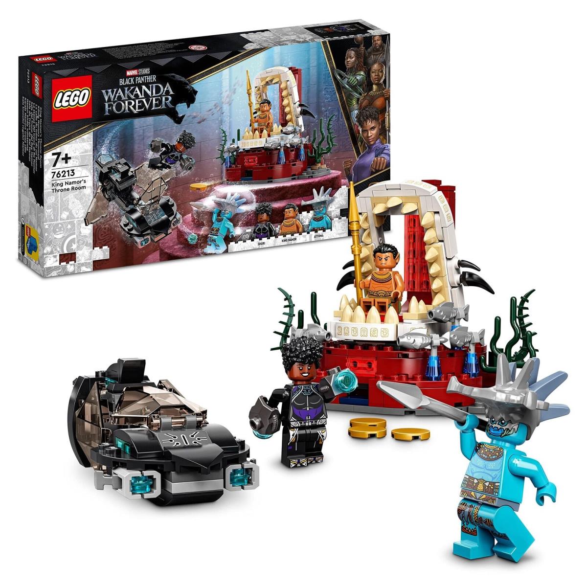 Lego 76213 Marvel King Namor s Throne Room Black Panther Wakanda Forever Set