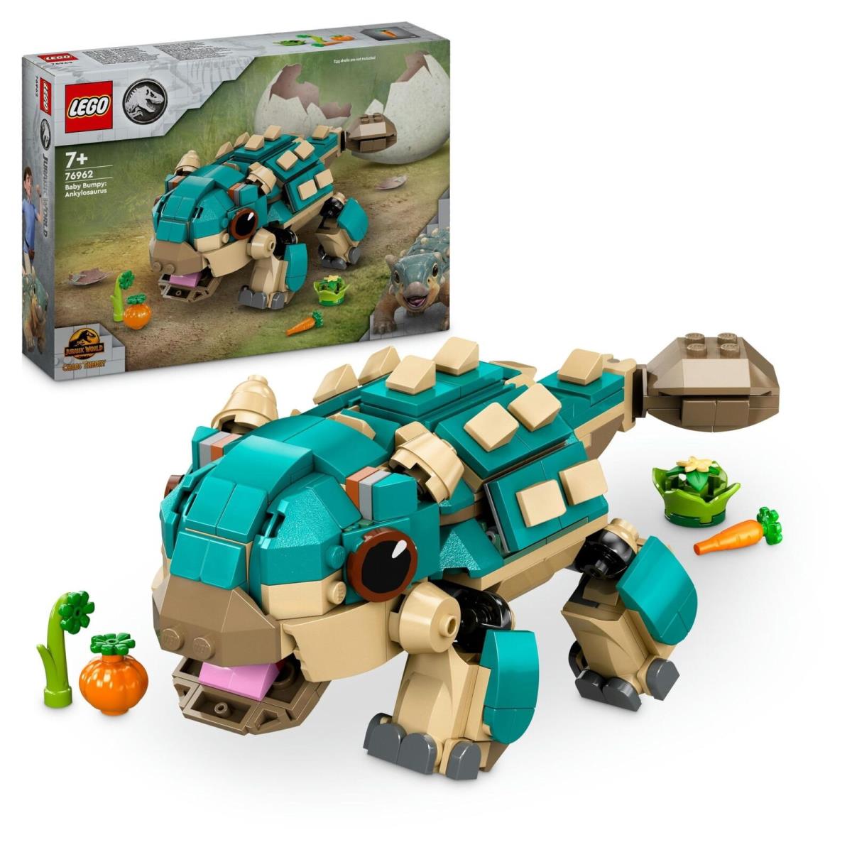 Lego Jurassic World Baby Bumpy: Ankylosaurus Dinosaur Toy For Camp Cretaceous Fa