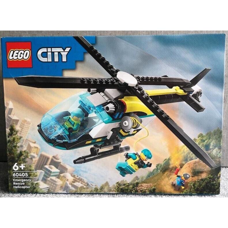 Lego City Emergency Rescue Helicopter 60405 Toy Building Kit 226 Pcs