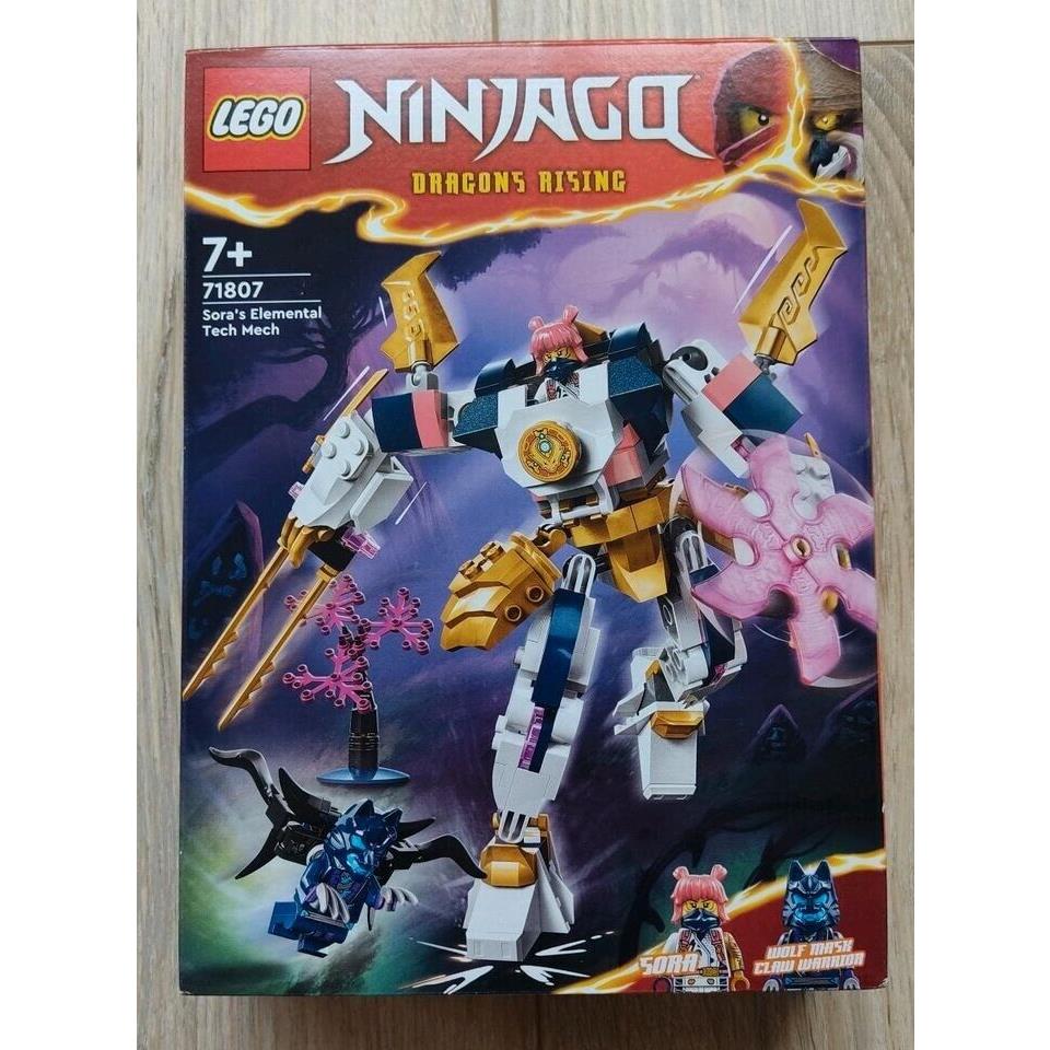 Lego Ninjago Sora`s Elemental Tech Mech 71807 Toy Building Kit 209 Pcs