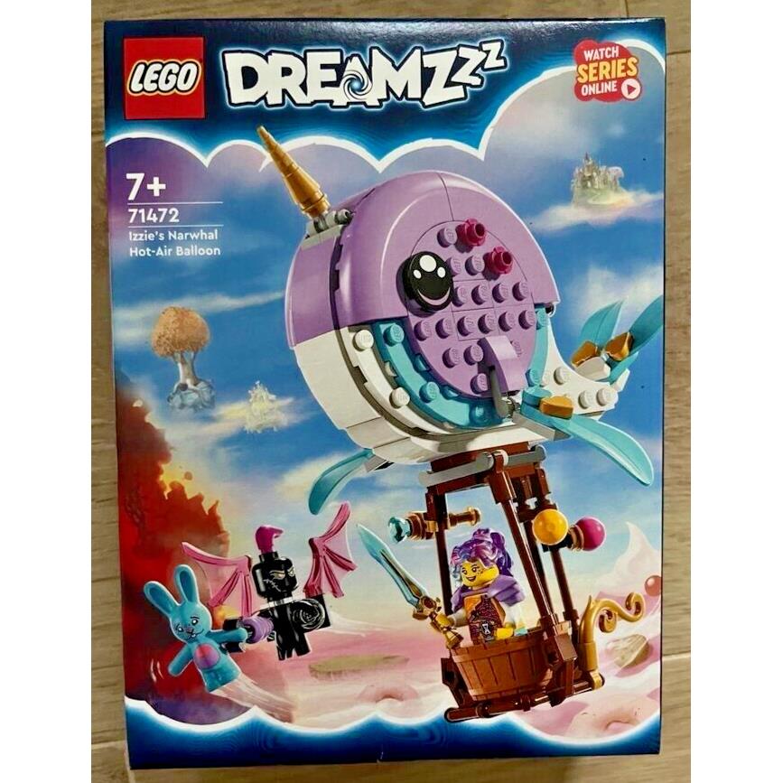 Lego Dreamzzz Izzie`s Narwhal Hot-air Balloon 71472 Toy Building Kit 156 Pcs