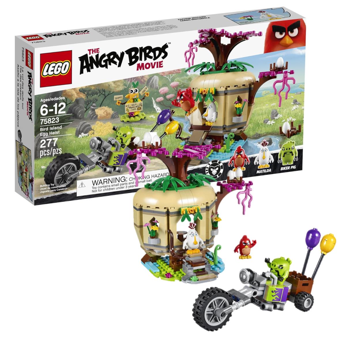 Retired Lego Angry Birds 75823 Bird Island Egg Heist