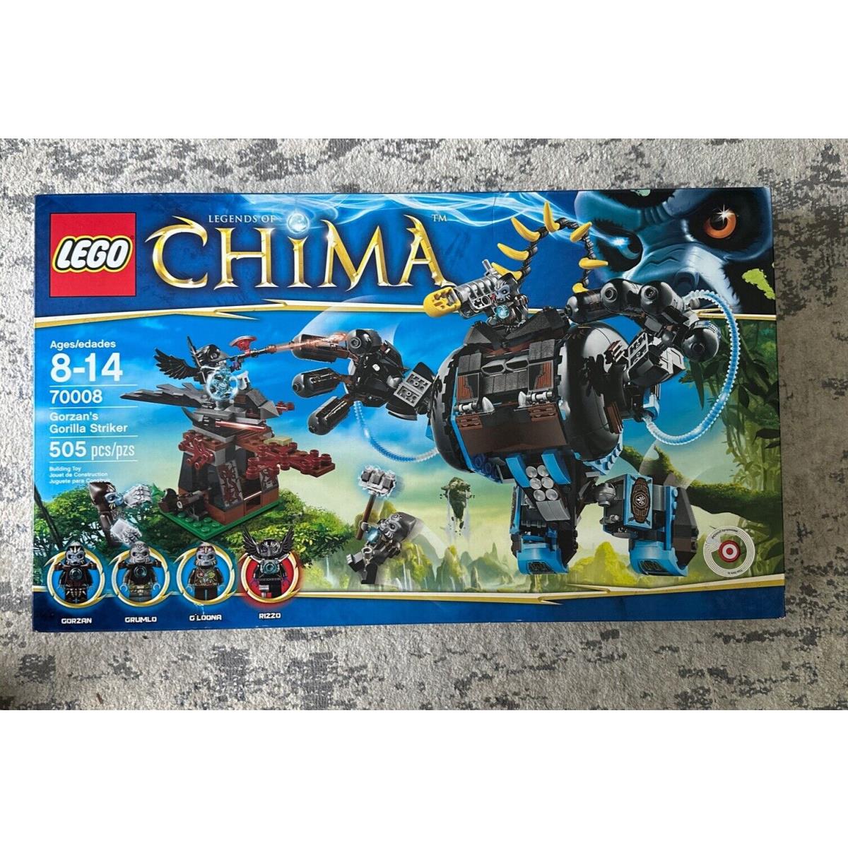 70008 Gorzan`s Gorilla Striker Lego Legos Set Legends of Chima Grumlo Gloona