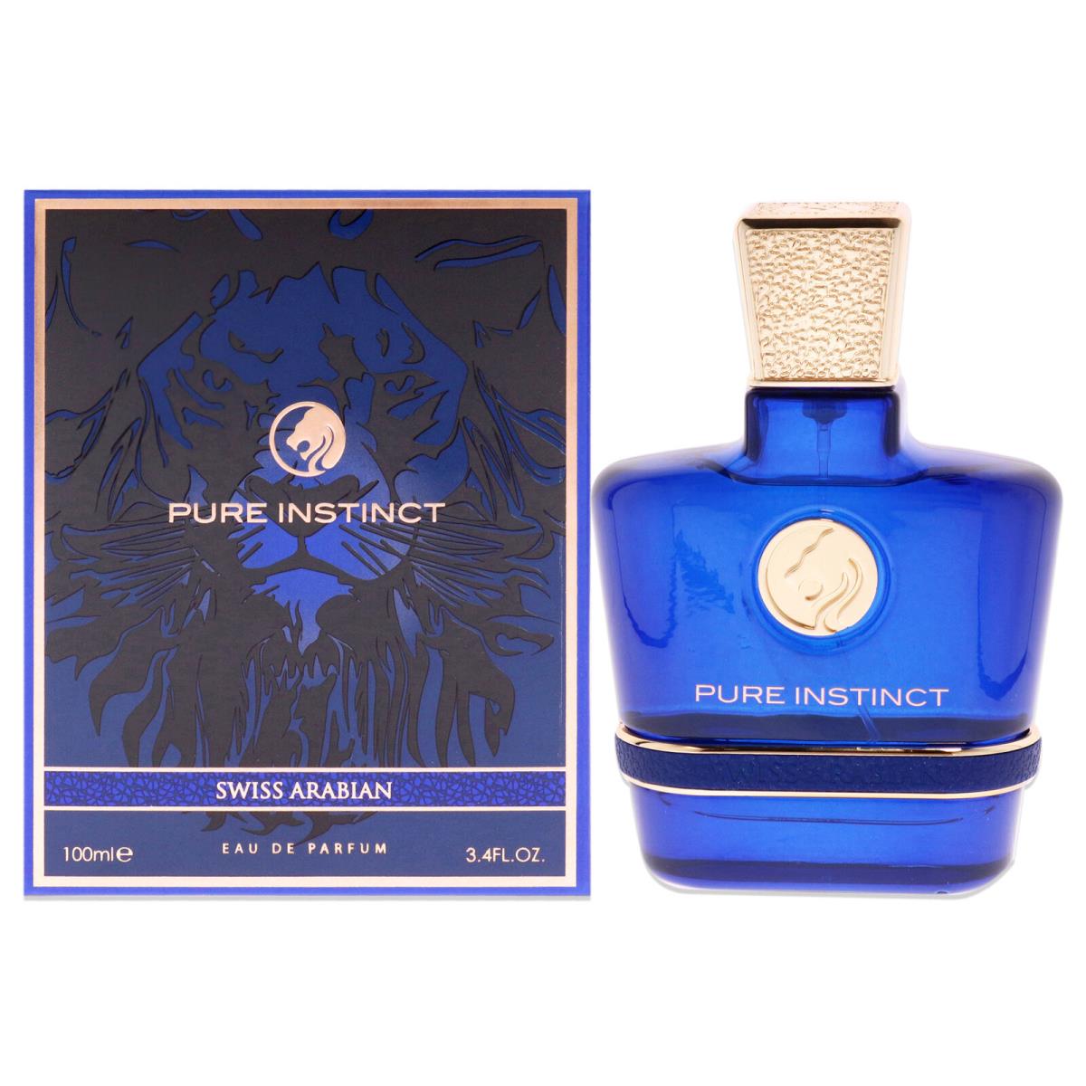 2 Pack Pure Instinct by Swiss Arabian For Men - 3.4 oz Edp Spray