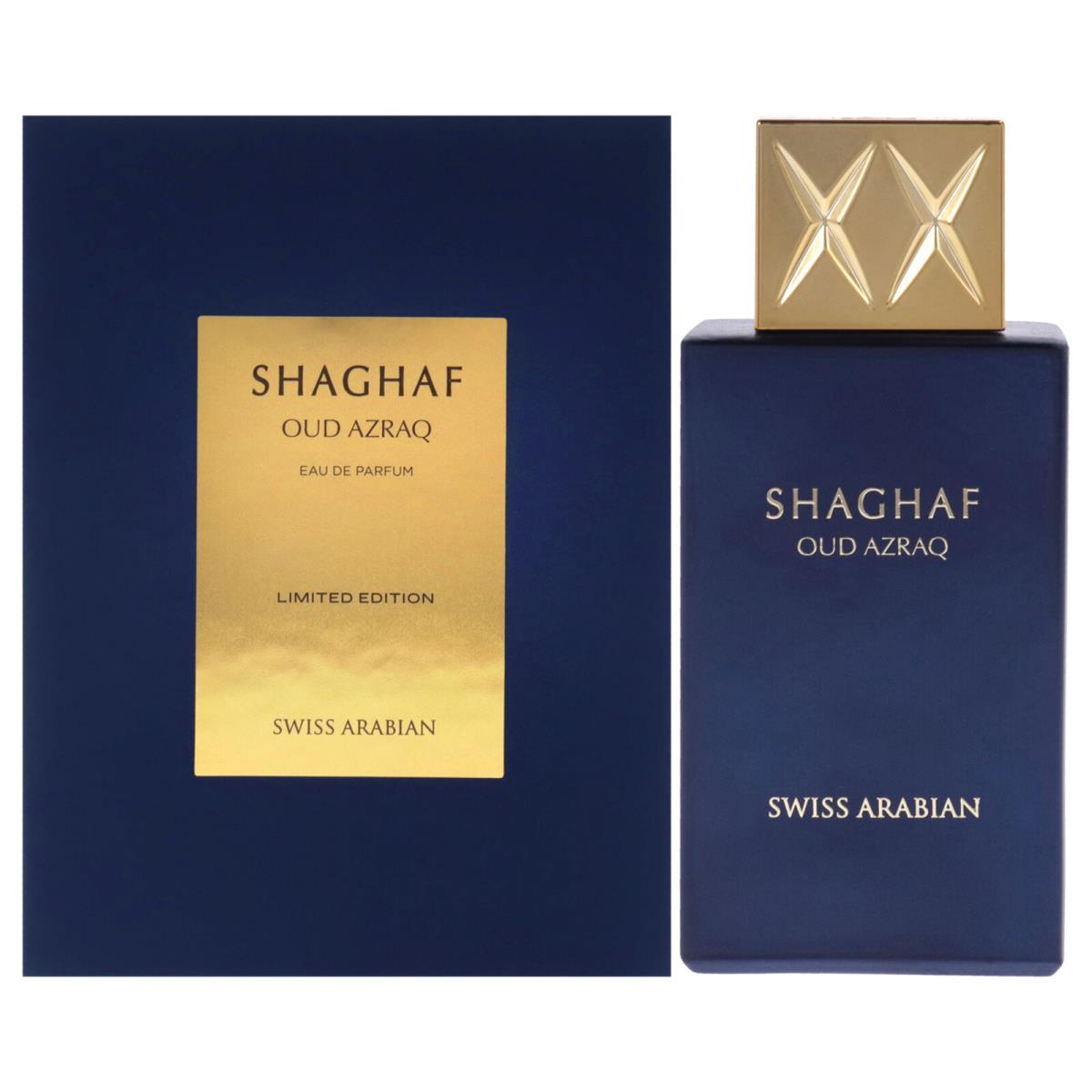 Shaghaf Oud Azraq by Swiss Arabian - Unisex Perfume - 2.5 oz Edp Spray