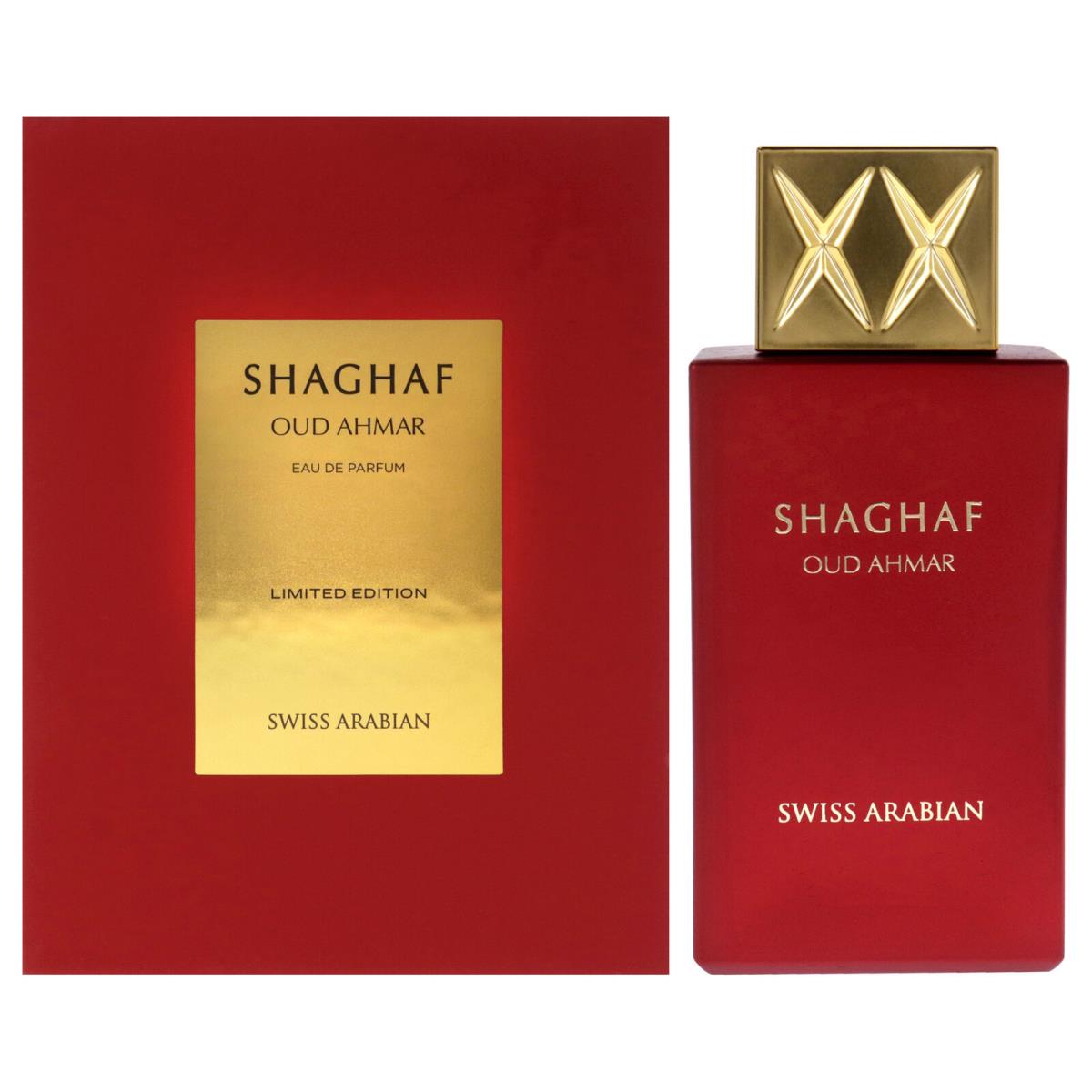 Shaghaf Oud Ahmar by Swiss Arabian - Unisex Perfume - 2.5 oz Edp Spray