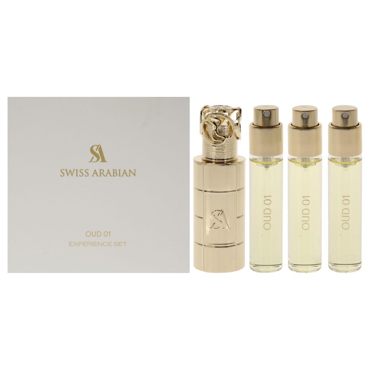 Oud 01 by Swiss Arabian - Fragrance For Men and Women - 4 pc Gift Set