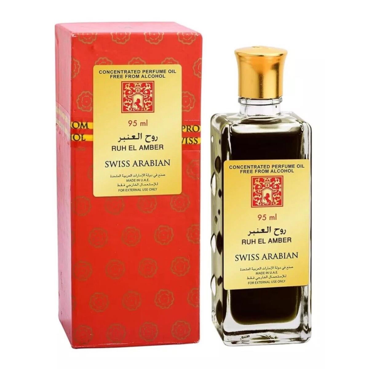 Swiss Arabian Ruh El Amber Concentrated Perfume Oil Cpo Free From Alcohol 95ml