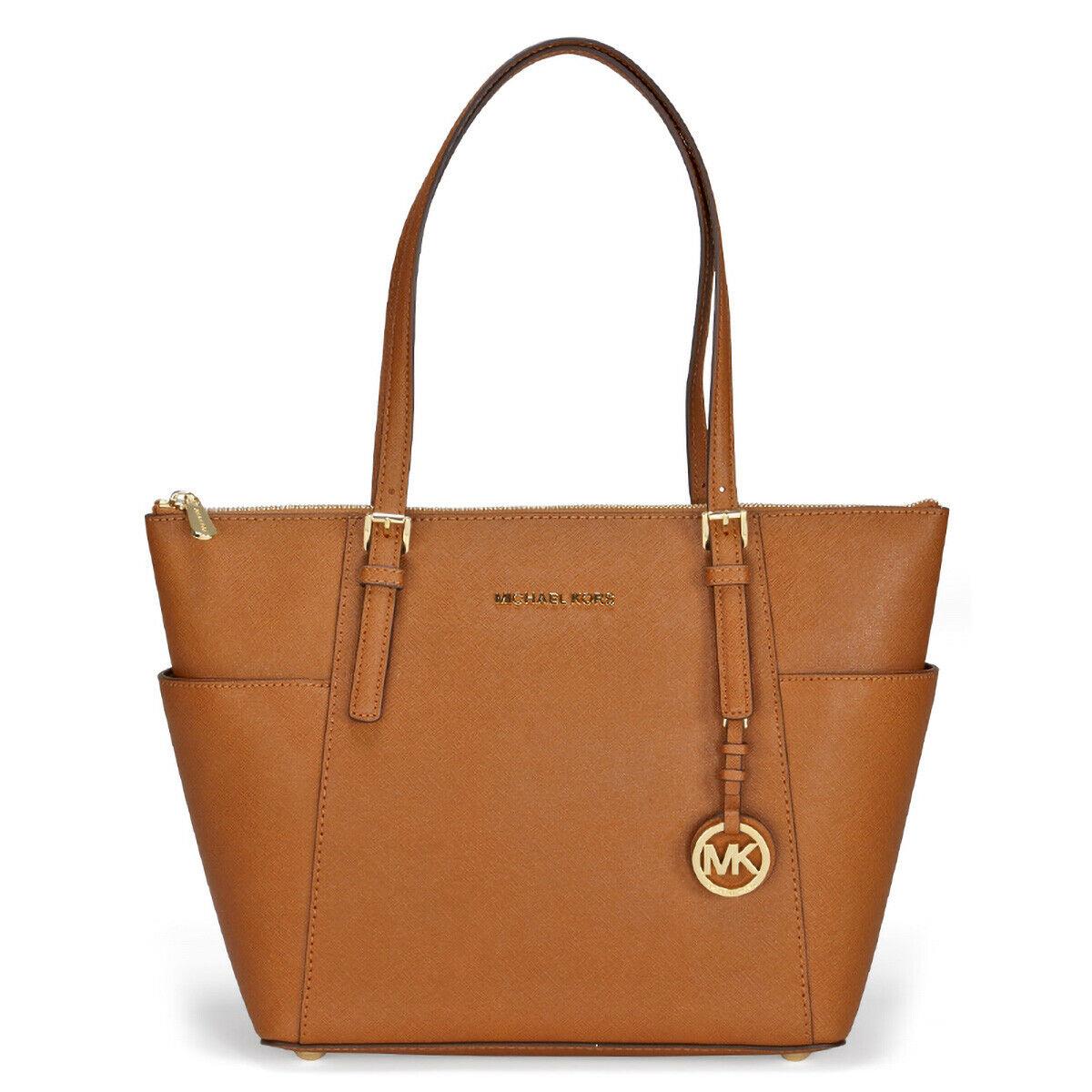 MK30F2GTTT8L-230 Michael Kors Jet Set Top-zip Saffiano Leather Medium Tote